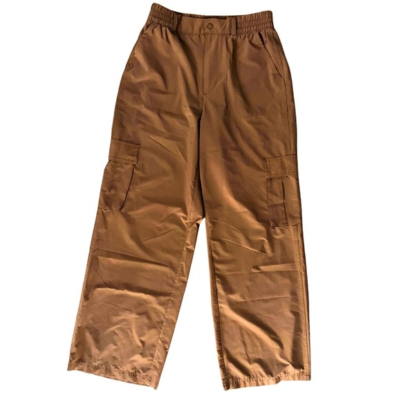 Offline by Aerie Brown/Orange Wide Leg Cargo Pants, Moisture wicking, Small - Picture 2 of 11